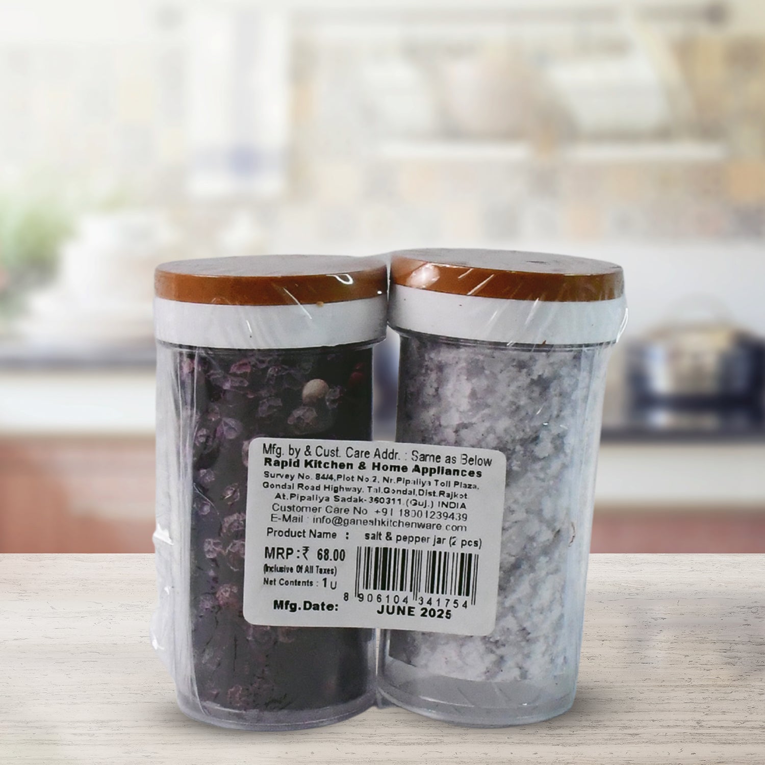 Ganesh Airtight Transparent Kitchen Storage Container Jar Set (2 Pc) Ganesh Airtight Transparent Kitchen Storage Container Jar Set (2 Pc)